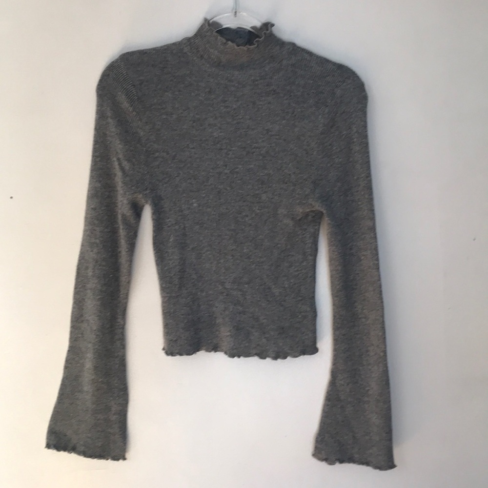 Gray Mock Turtleneck